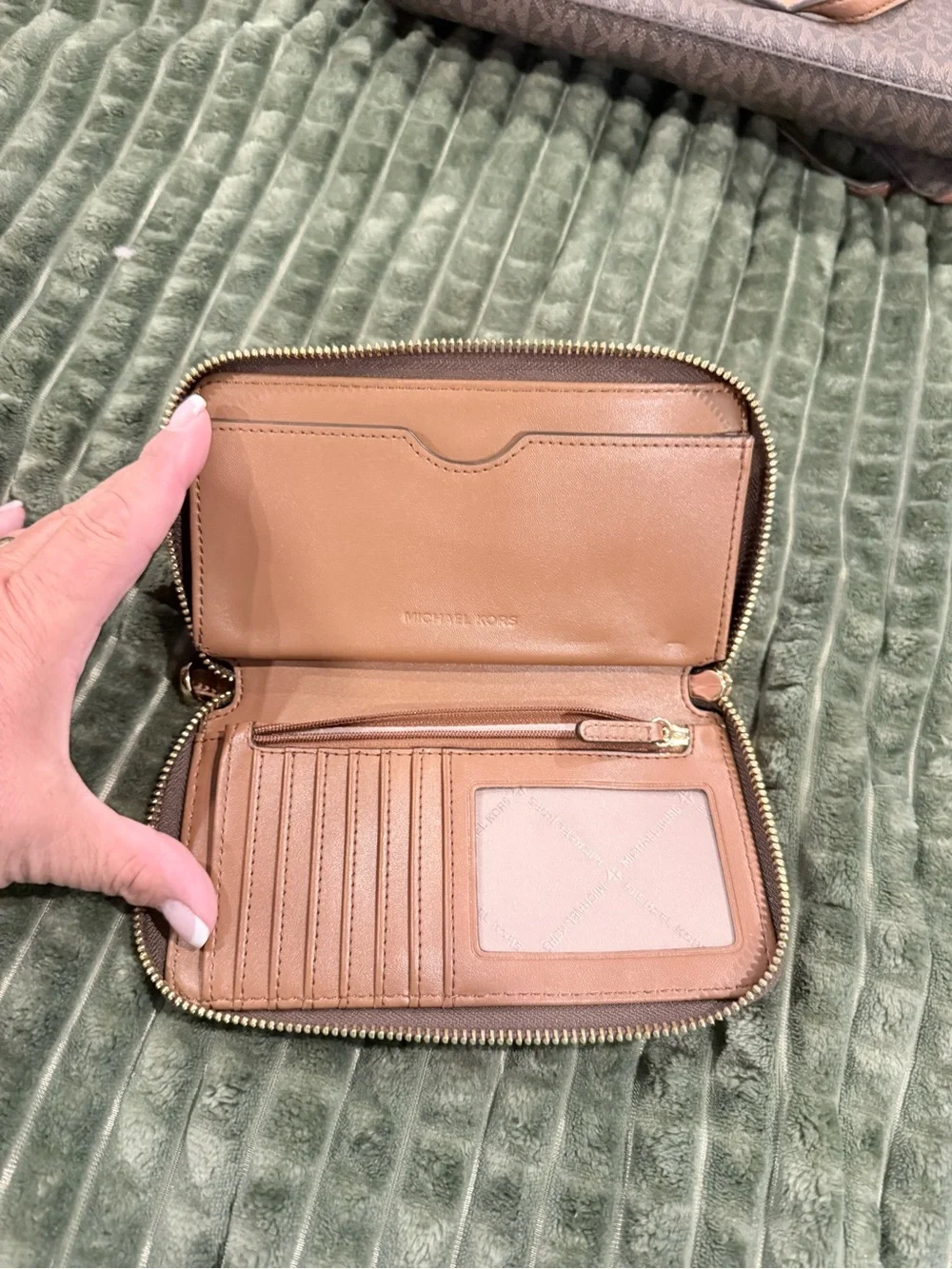 Michael Kors Brown and Tan Signature MK Tote